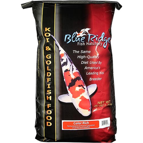 Blue Ridge Color Rich Koi Fish Food - 25 lbs. (Large Pellet)